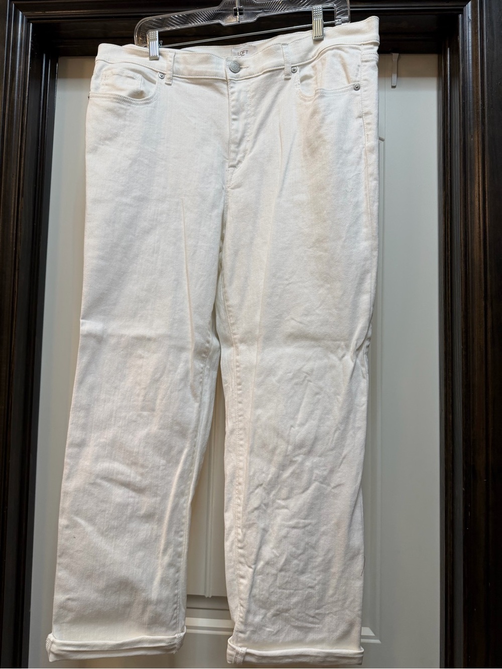 Loft White Boyfriend Jeans - Timeless Casual Fit
